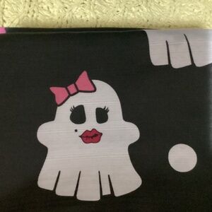 New Halloween Betsey Johnson Shower Curtain- girl ghosts 72”x72”
